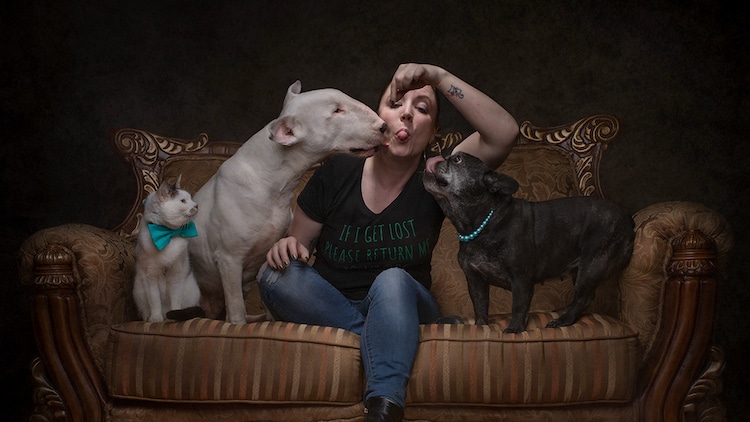 Belinda Richards With Dogs