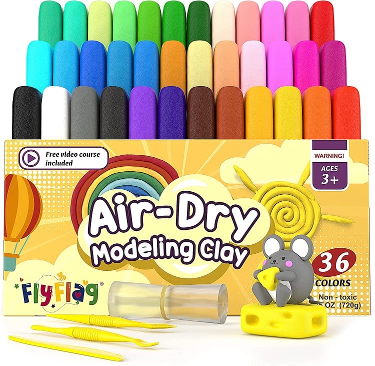 Air Dry Modeling Clay Set