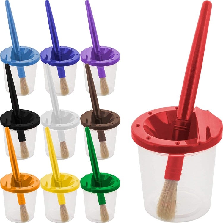 No Spill Paint Cups for Kids
