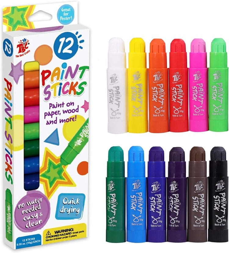Tempera Paint Sticks for Kids
