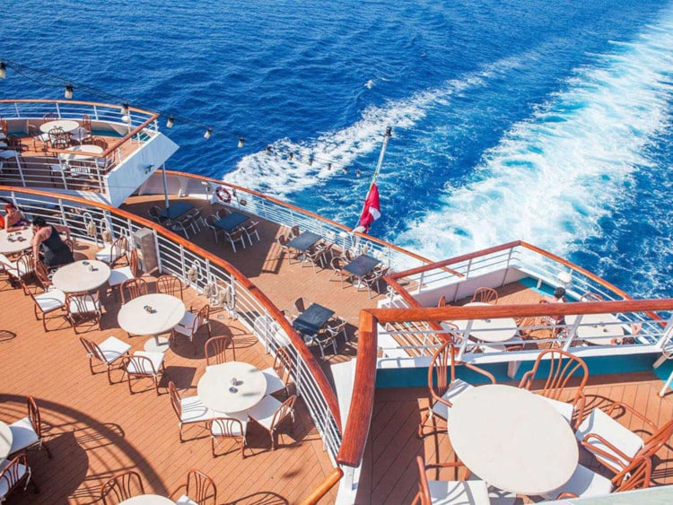 deck at life at sea cruises