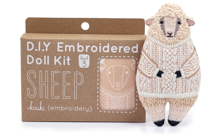 Animal Embroidery Kit by Kiriki Press