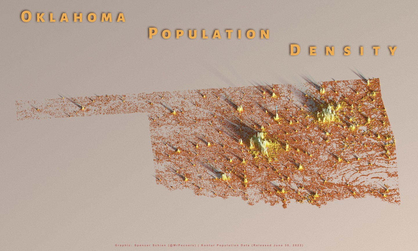 Oklahoma population density map