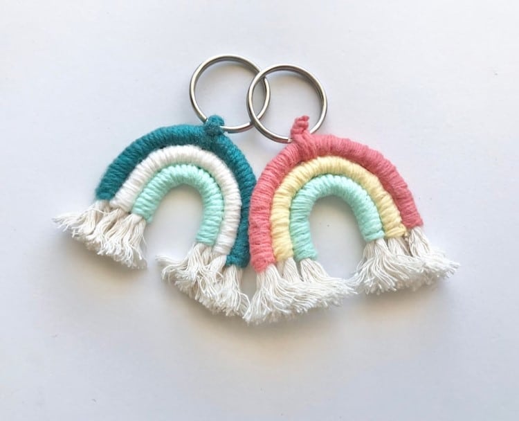 Macrame Rainbow Keychain Kit