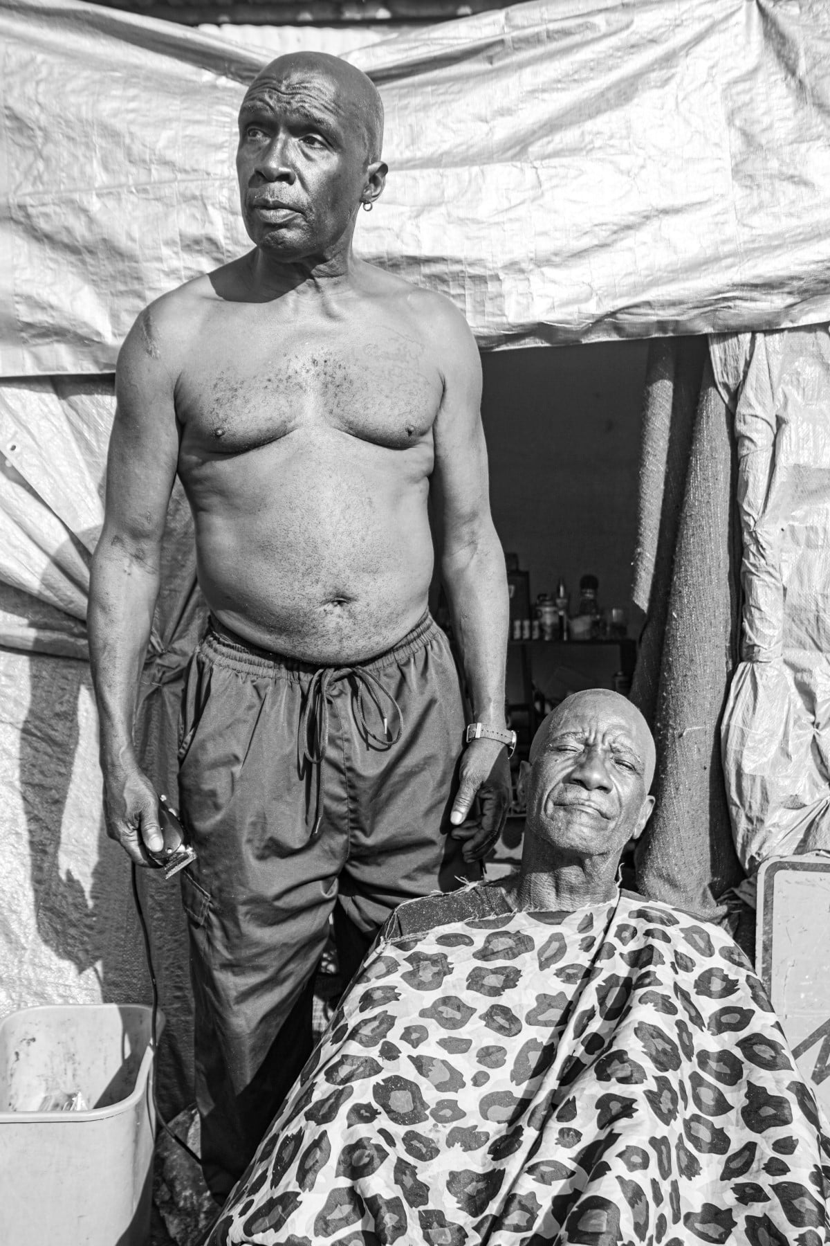 Black and white portraits of Skid Row by Suitcase Joe