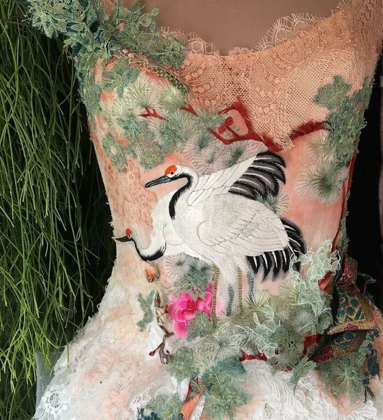 Hand Painted Dresses by Sylvie Facon