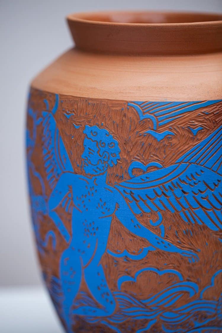 Terracotta Blues Ceramics by Clara Holt