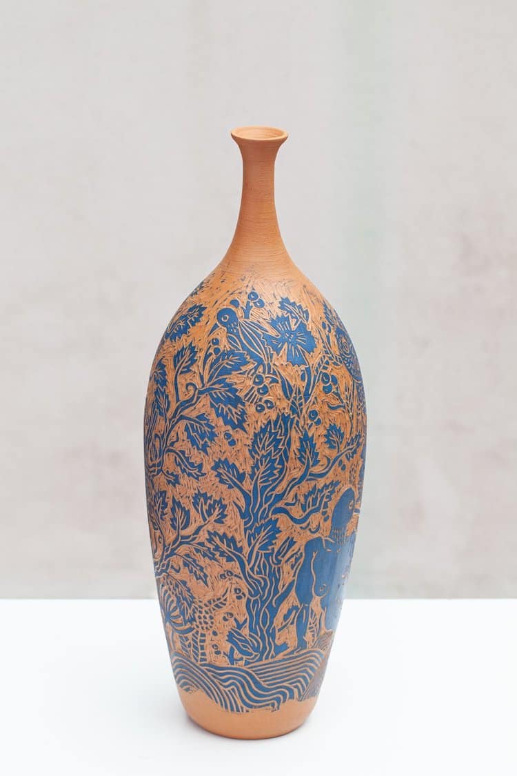 Terracotta Blues Ceramics by Clara Holt