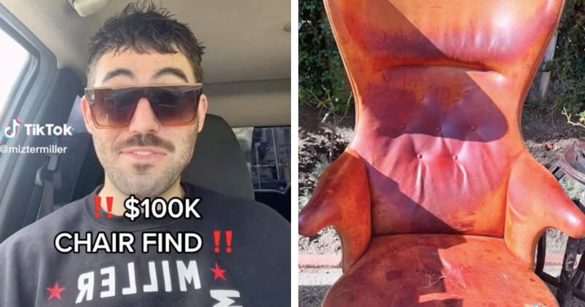 TikToker Pays $50 for a Rare Vintage Chair That Could Be Worth $50,000