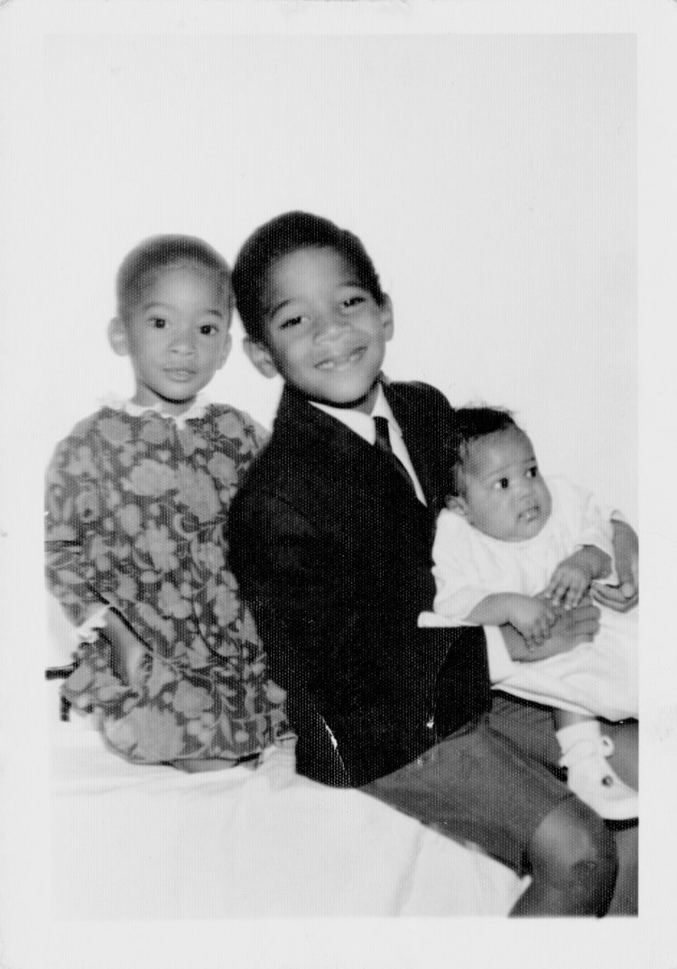 Basquiat and His Sisters as Children