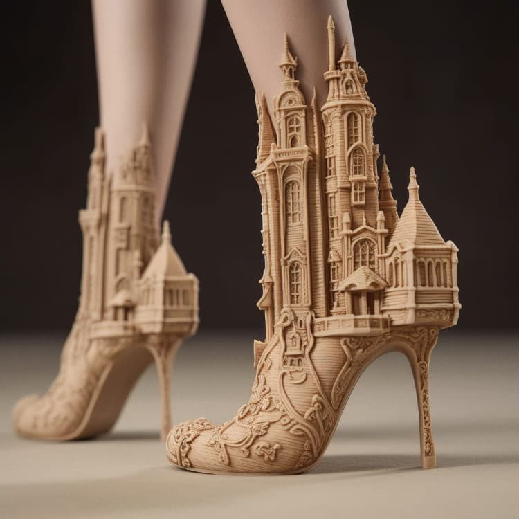 Str4ngeThing AI Generated Heels Inspired by Renaissance Architecture