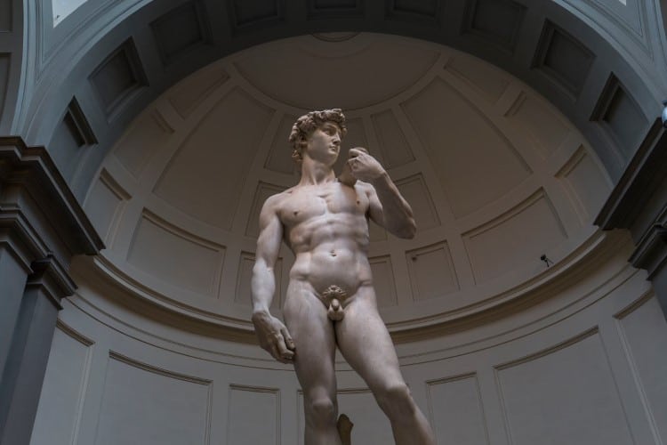 Michelangelo's David at the Accademia Gallery