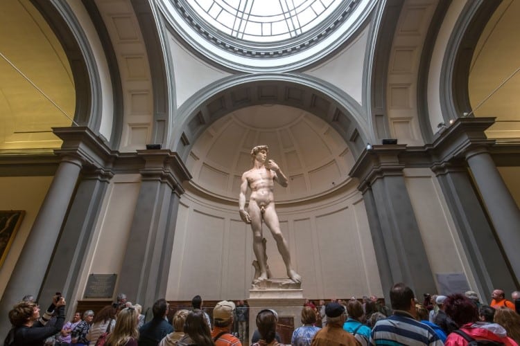 Michelangelo's David at the Accademia Gallery