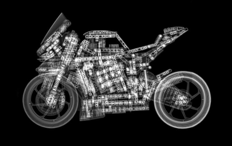 x-ray of a bike