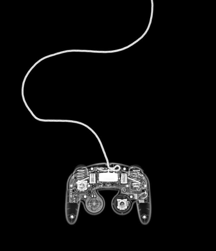 X-ray of a Game cube controller