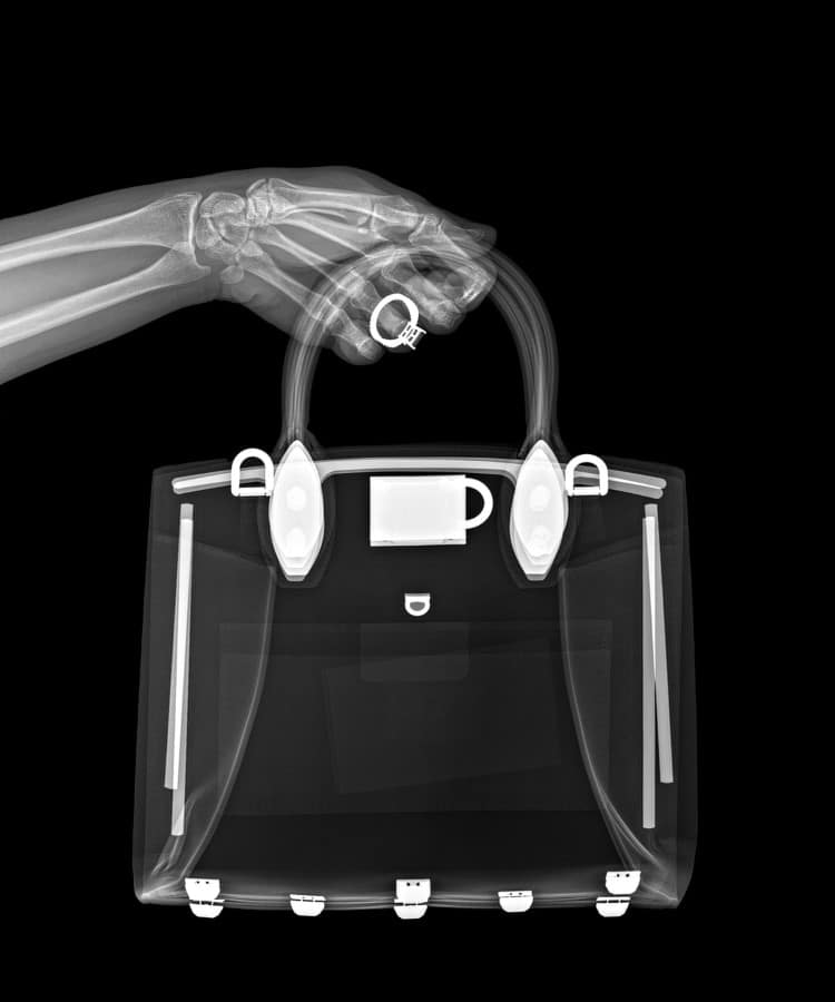x-ray of a handbag