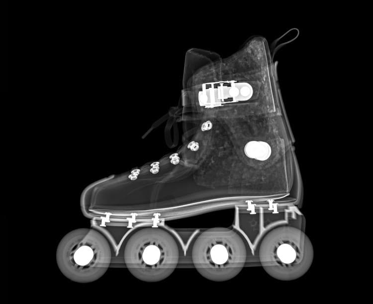 X-ray of a rollerskate