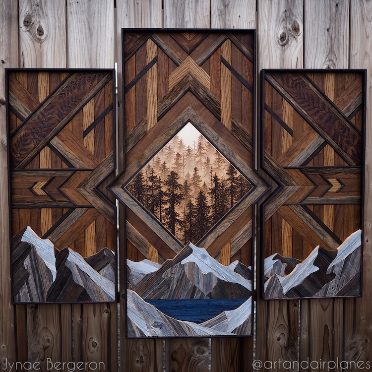 Wooden Wall Art by Art and Airplanes