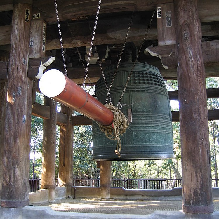 The 70-ton Great Bell Tower at the Chion In temple in Kyoto