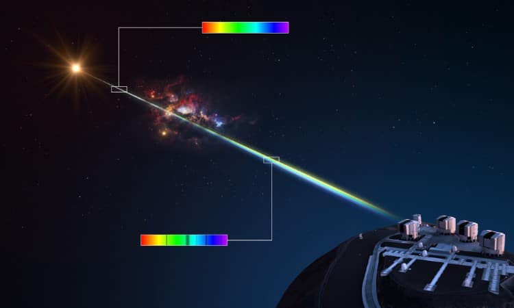 Measuring the chemical composition of a gas cloud