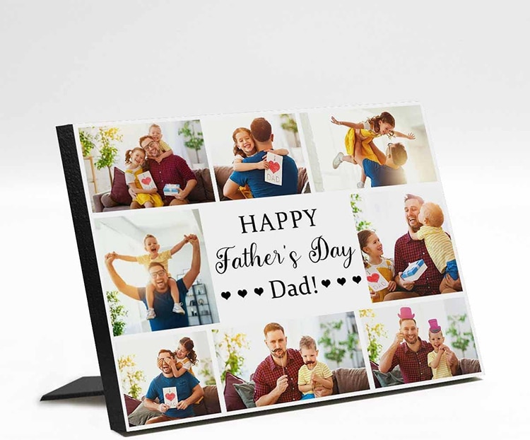 Custom photo collage for father's day gifts
