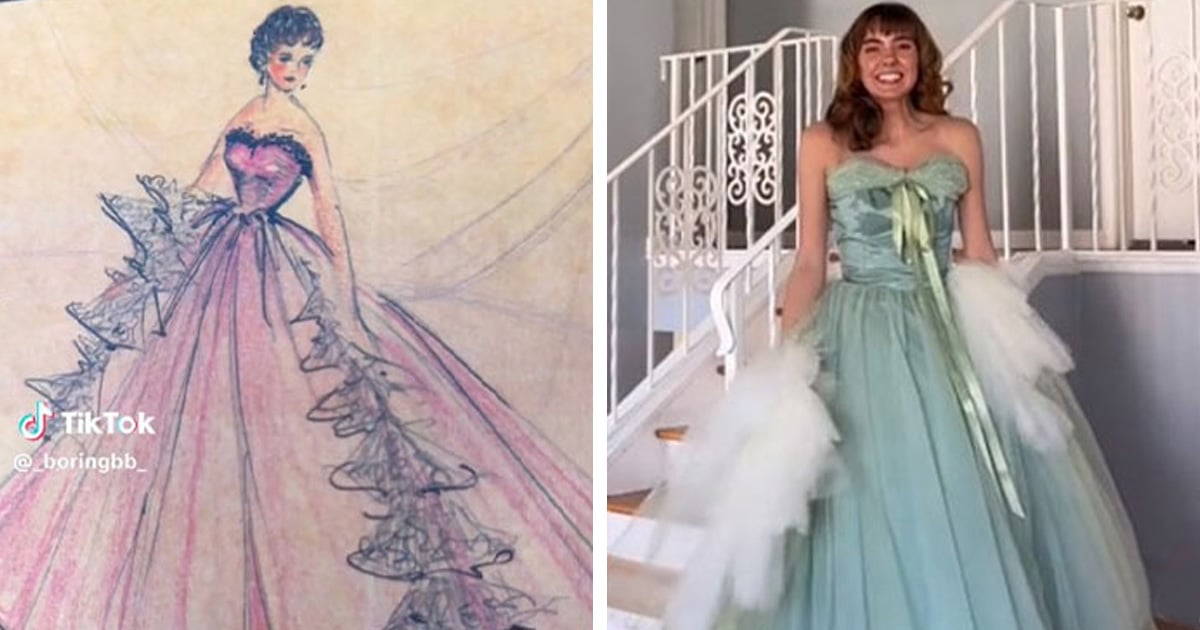 TikToker Transforms Thrifted Wedding Dress Into Red Ball Gown