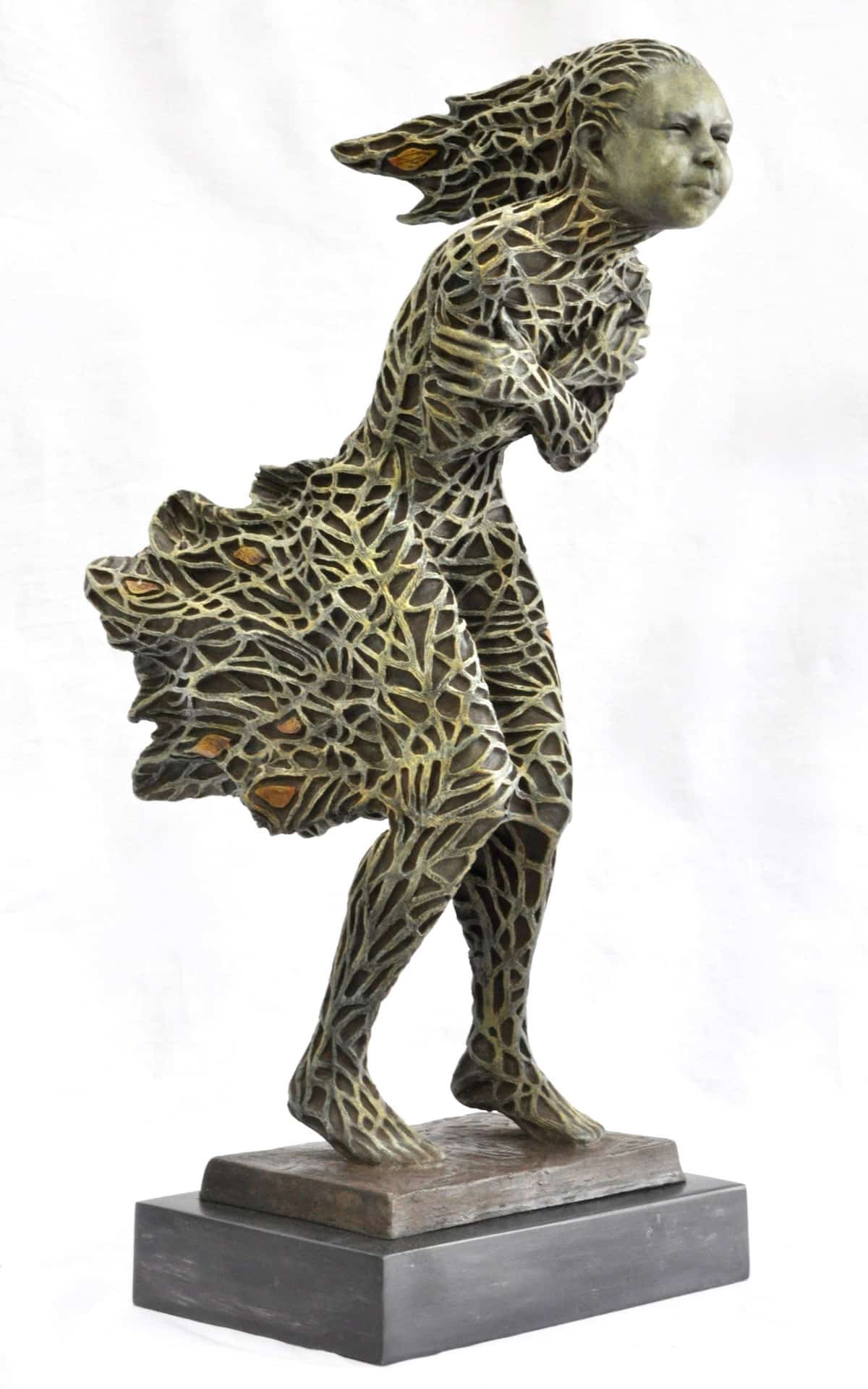 Figurative Bronze Sculptures Fuse Nature With Lyrical Movements