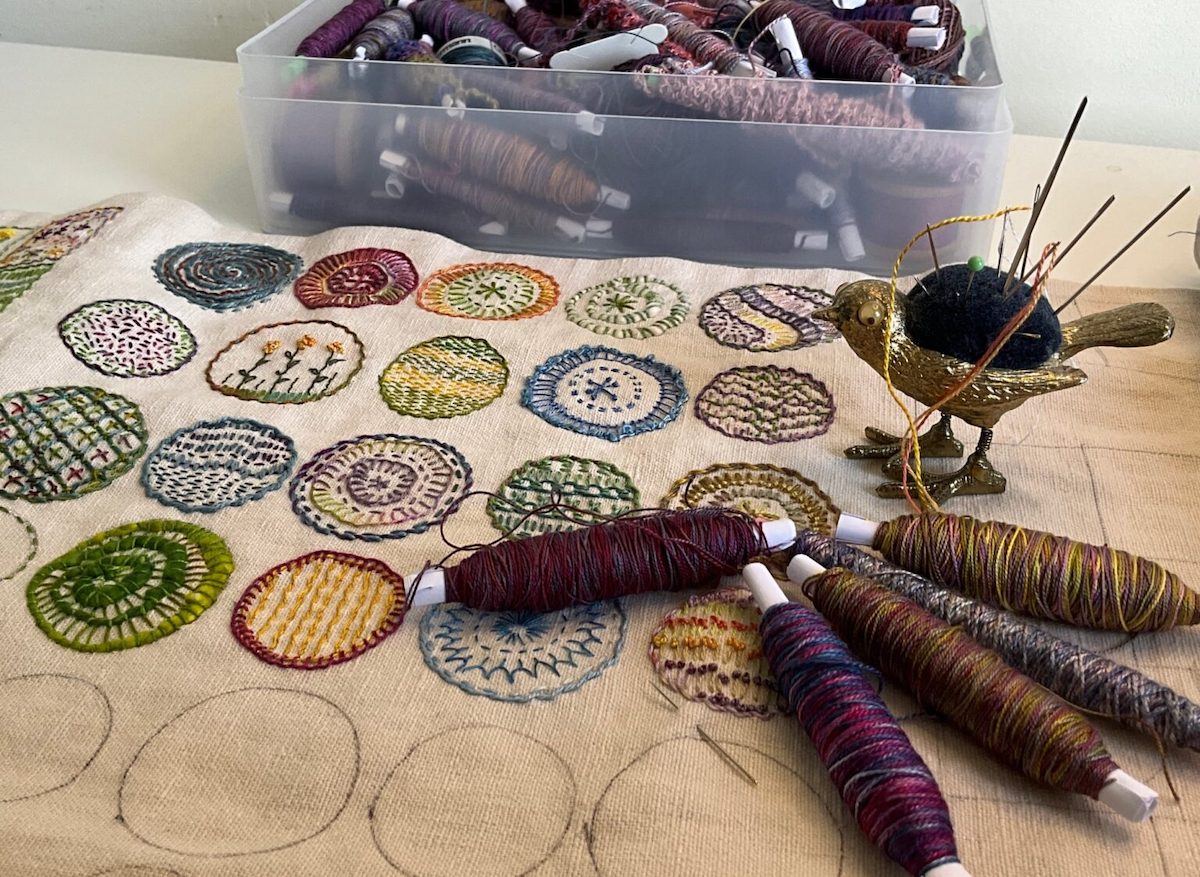 Daily Embroidery Project by Karen Turner