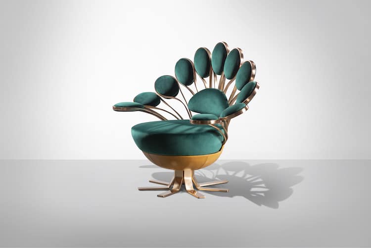 Peacock Chair by Marc Ange