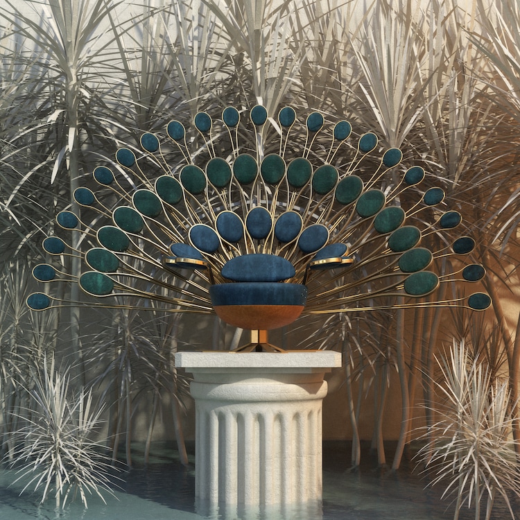 Peacock Chair by Marc Ange