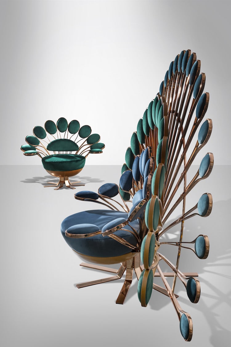 Peacock Chair by Marc Ange