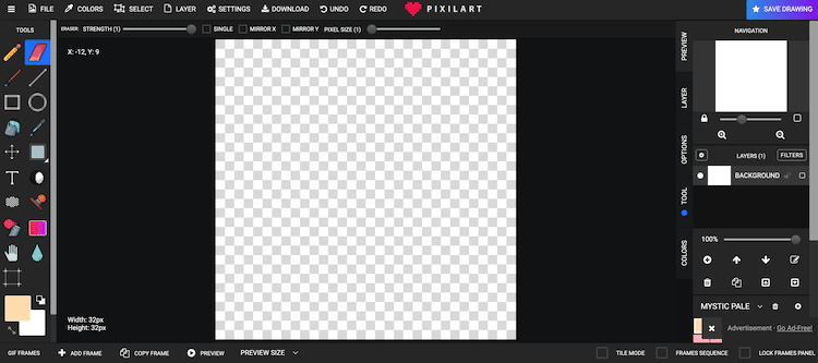 Editing create your sans - Free online pixel art drawing tool - Pixilart