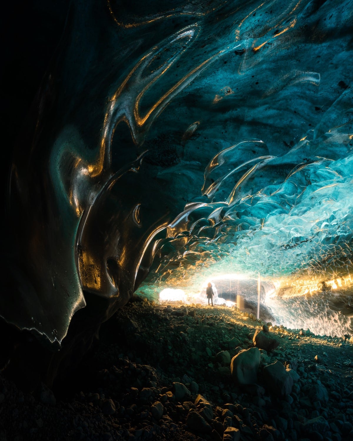 Cave in Iceland by Ryan Newburn