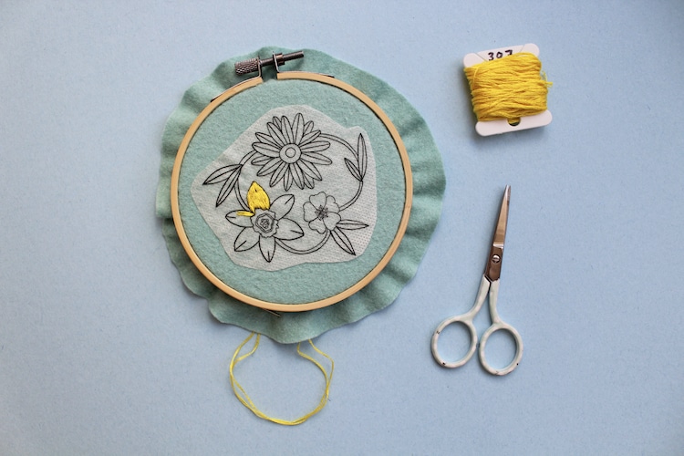 Floral Embroidery by Sara Barnes