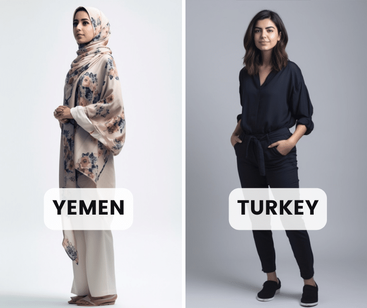 AI Images Beautiful Women Around the World