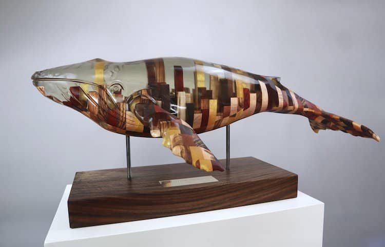 Wood and Resin Animal Sculptures by Blake McFarland