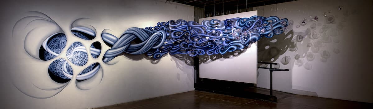 Seed of LIfe Mural Installation by Erika Lizée