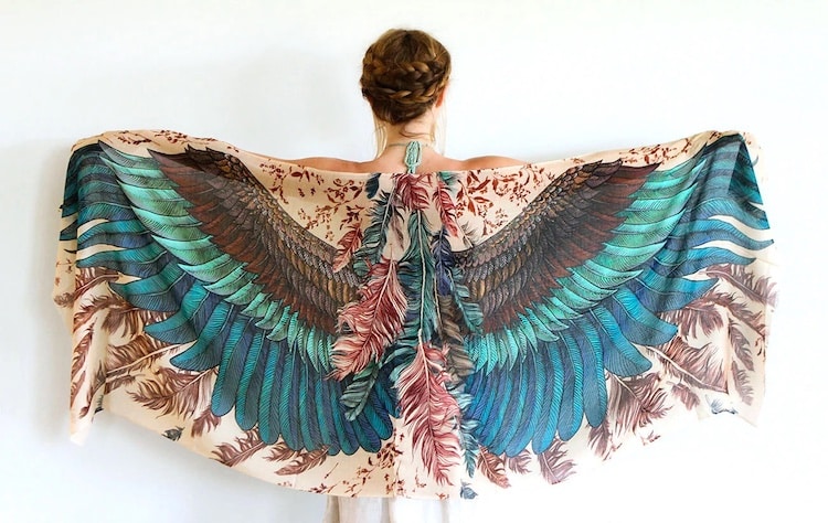 Exotic Wings Bird Scarf