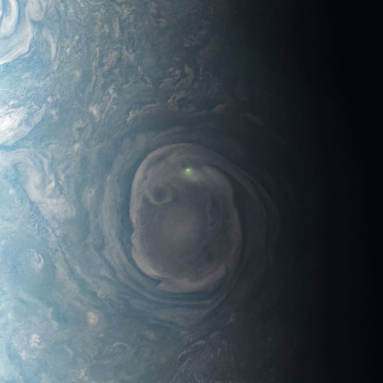 Lightning on Jupiter Captured by JunoCam