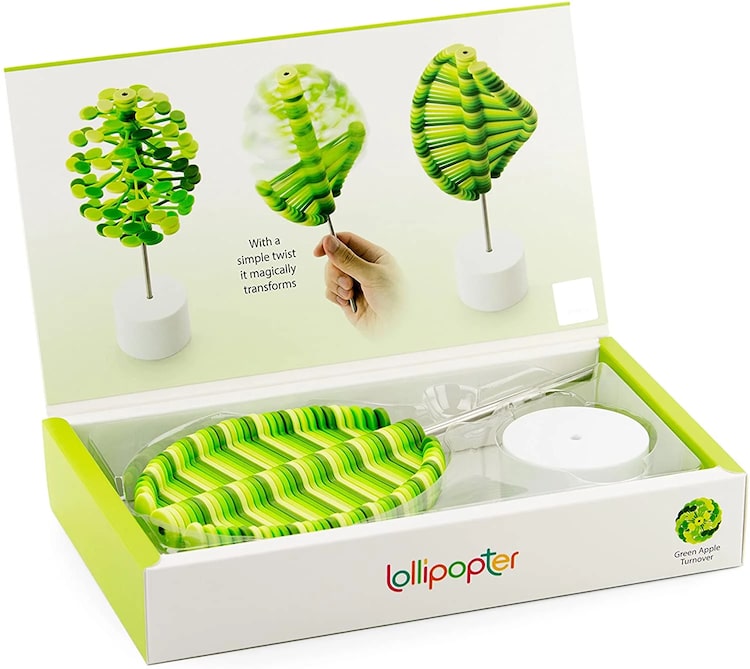 Green Lollipopter kinetic toy available at My Modern Met Store