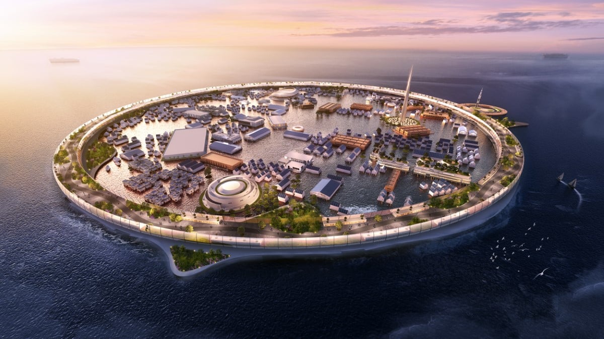 Dogen City is a Sustainable Floating City Concept for the Future