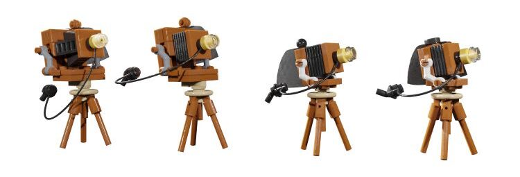 Detail of Camera in Ansel Adams LEGO Set by Nick Micheels