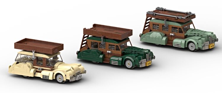 Station Wagon Versions for Ansel Adams LEGO Set by Nick Micheels