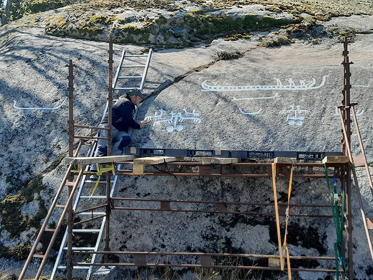 Ancient Swedish Petroglyphs Discovered Under Moss