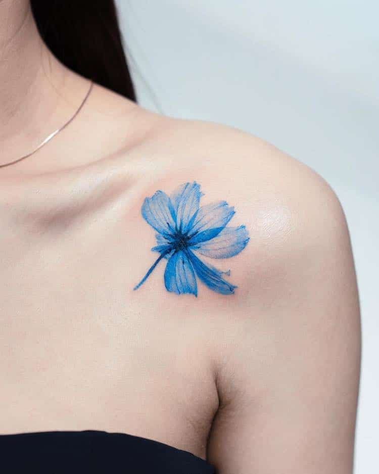 Blue Tattoos by Pokhy