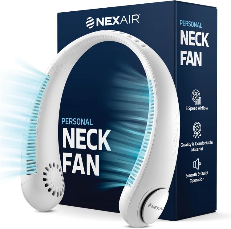 Portable neck fan