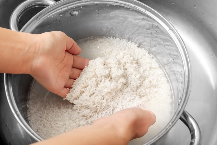 Pre-Washing Rice