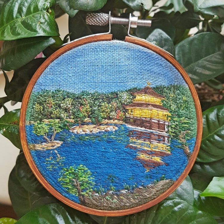 Golden Palace Embroidery in Kyoto