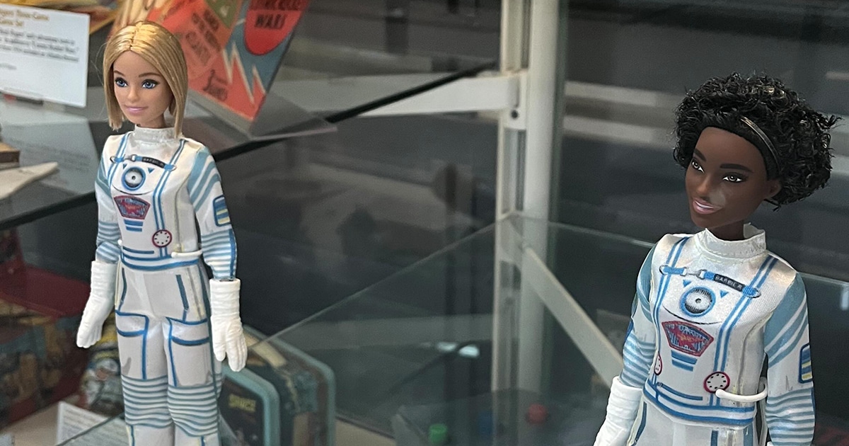 First Barbie dolls to fly into space debut on display at Smithsonian