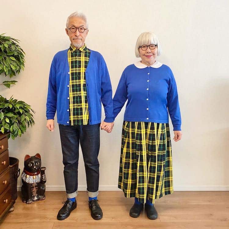 Japanese Couple Wear Matching Outfits